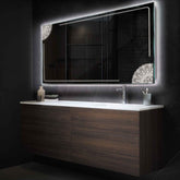 Espejo LED Rectangular | Control por interruptor de pared | Luz blanca neutra - Reyze Seria Good Vibes Model 7